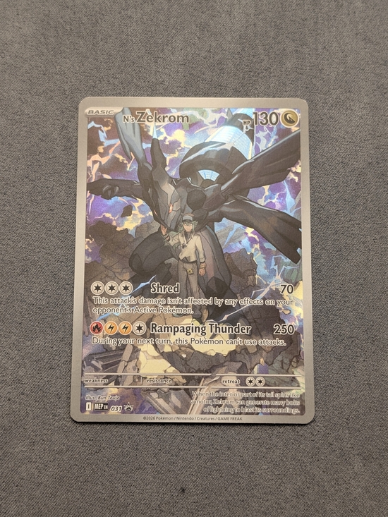 Pokémon Other - N's Zekrom Pokémon TCG Holo Promo Card - Black & Blue
